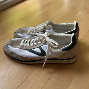 Tretorn Rawlins Sneaker. Green, gray & white.